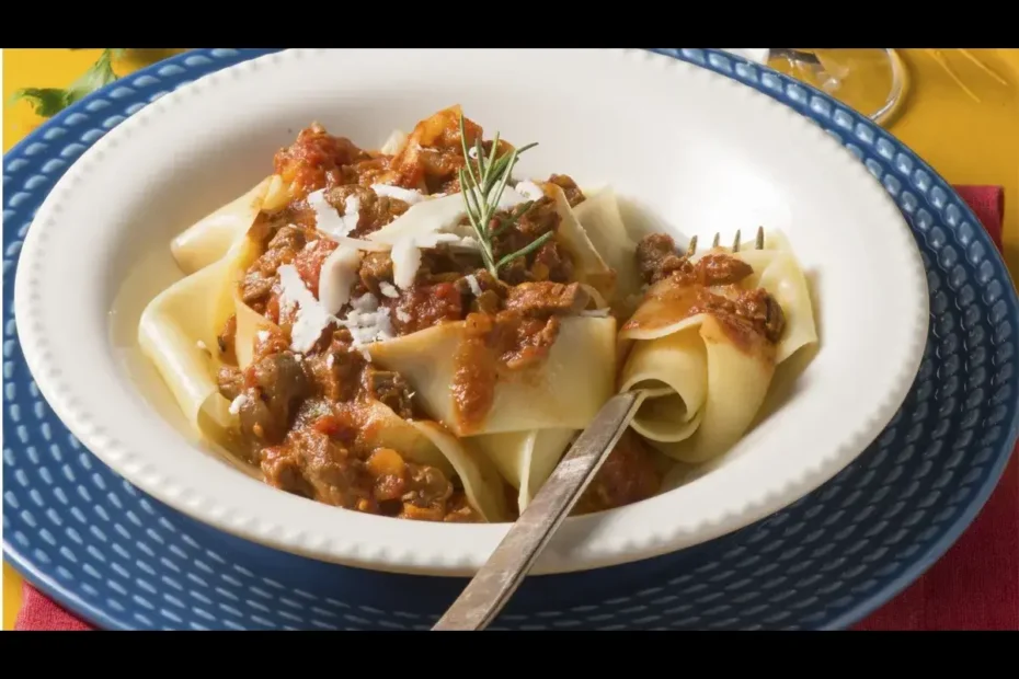 Pappardelle com Ragù de Cordeiro